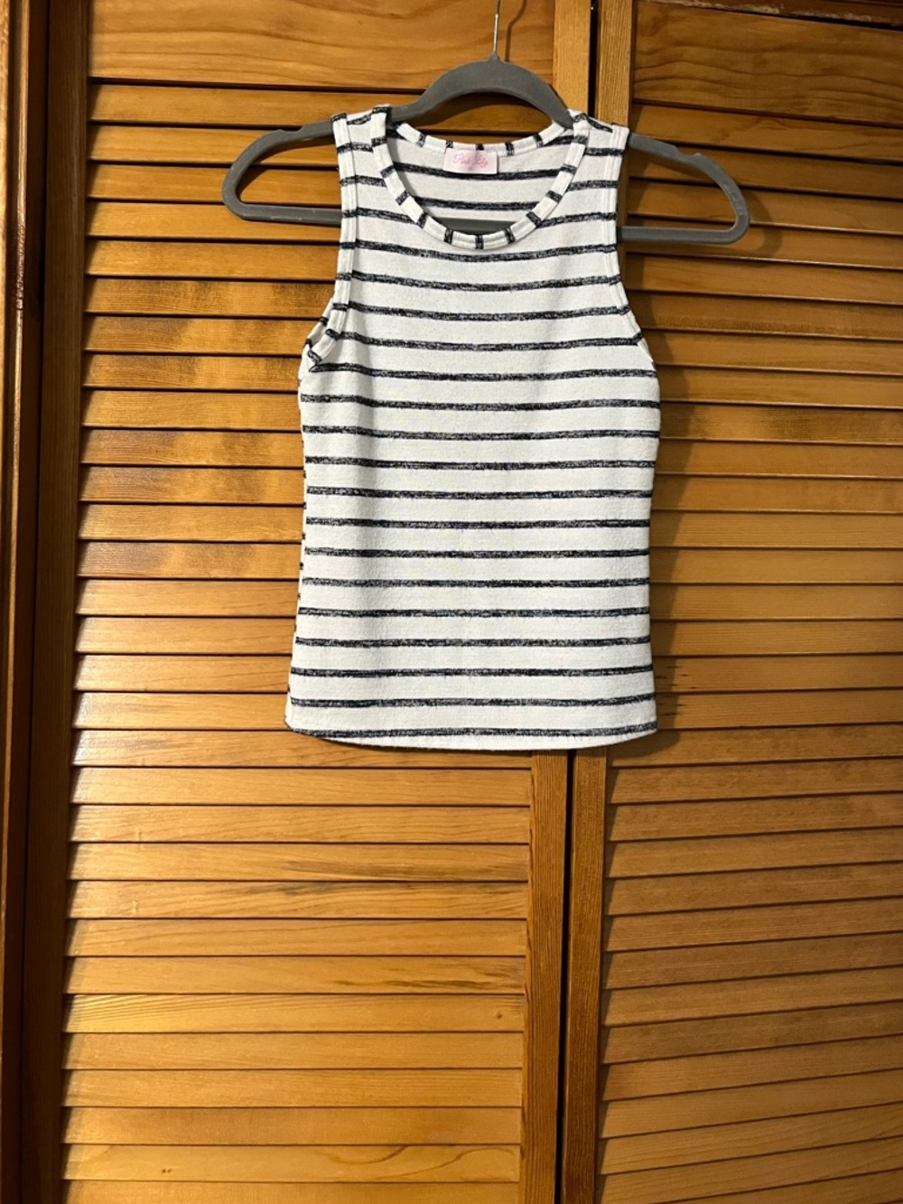 Pink Lily Striped Tank Top